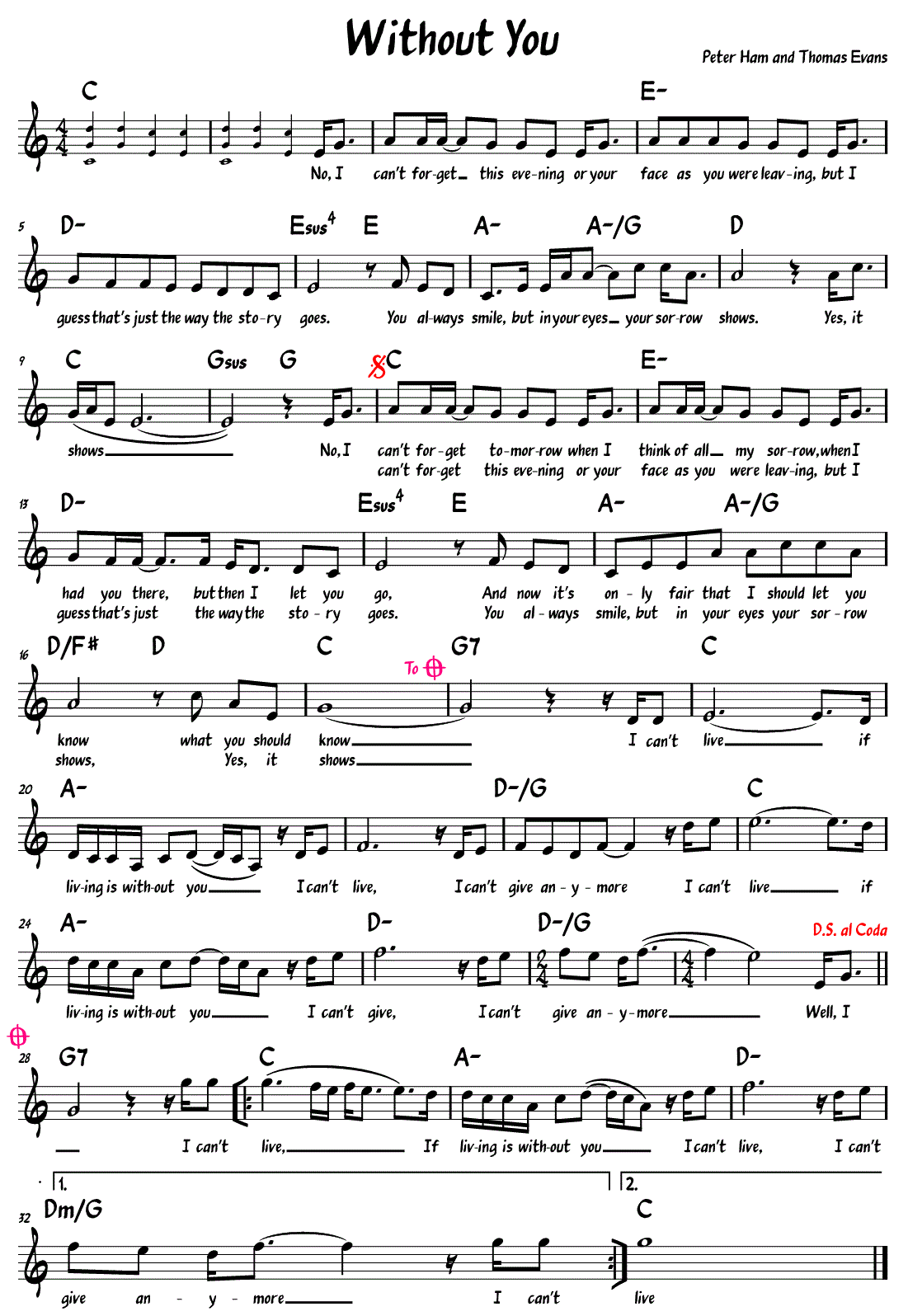 Sheet Music